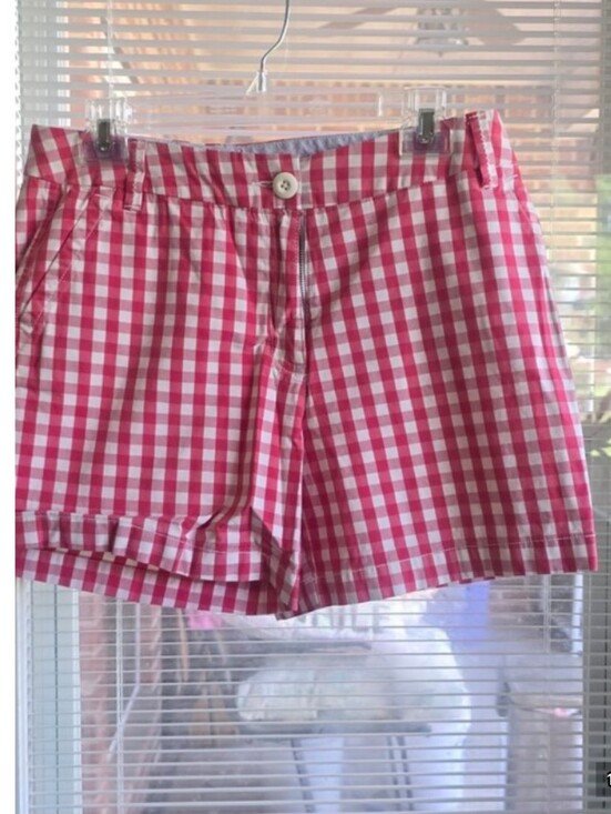 Tommy Hilfiger Pants - Tommy Hilfiger Size 14 Checkered Gingham Print Red And White Shorts Large Cotton